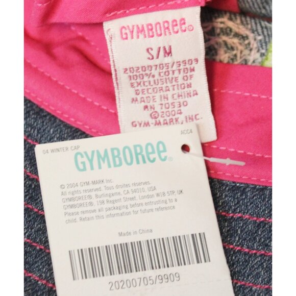 NEW 2004 Gymboree Grown with Love Denim Bucket Hat S/M Snail Flowers Sequin - Picture 5 of 5